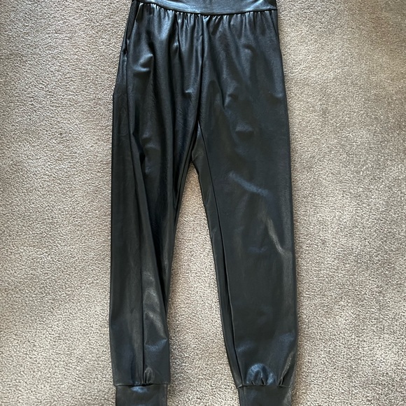 Commando faux leather joggers. Like new! - Picture 1 of 3